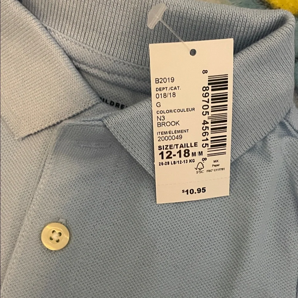 The Children's Place Light Blue Polo